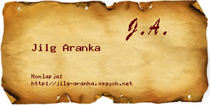 Jilg Aranka névjegykártya