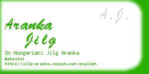 aranka jilg business card